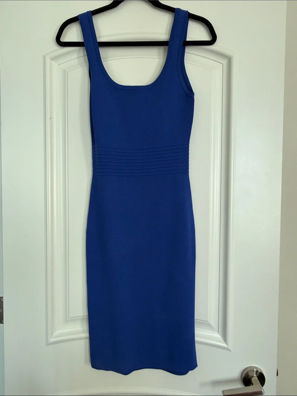 Marciano Royal Blue Scoop Neck Midi Dress - Picture 4 of 4